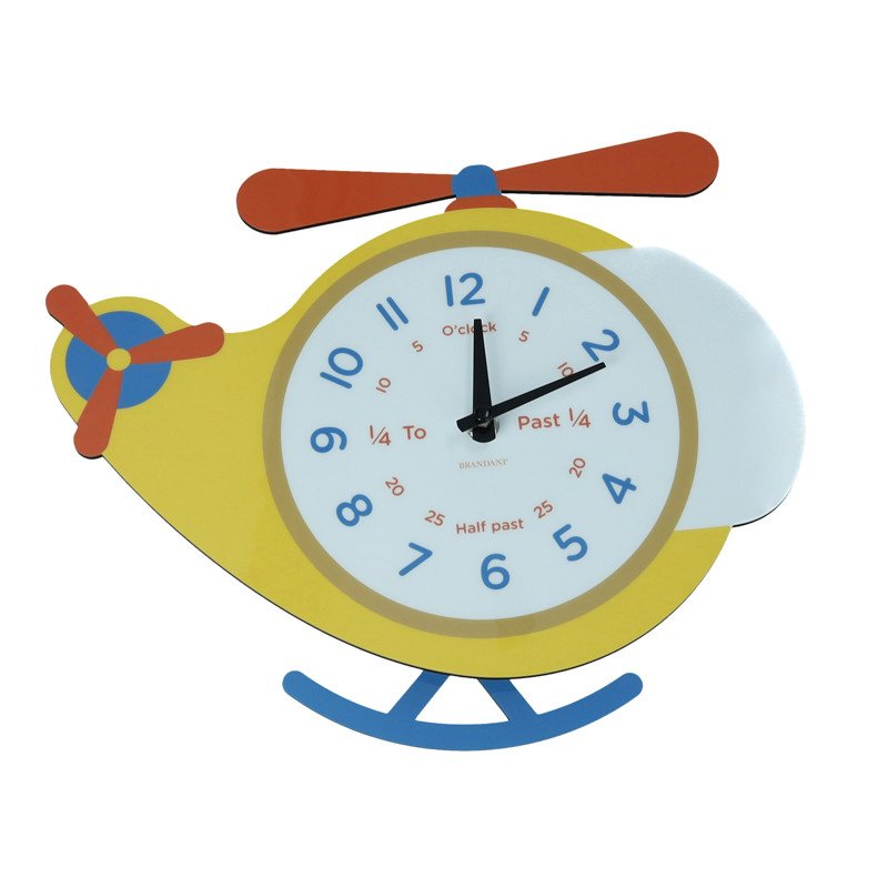 Orologio elicottero con pendolo in mdf - 51311