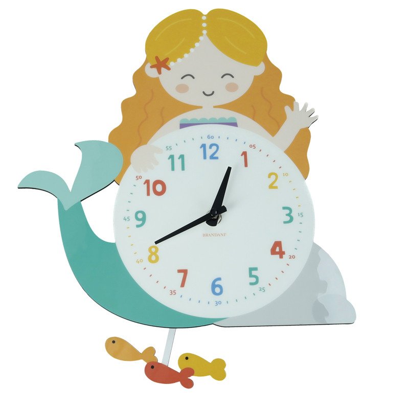 Orologio sirenetta con pendolo in mdf - 51313