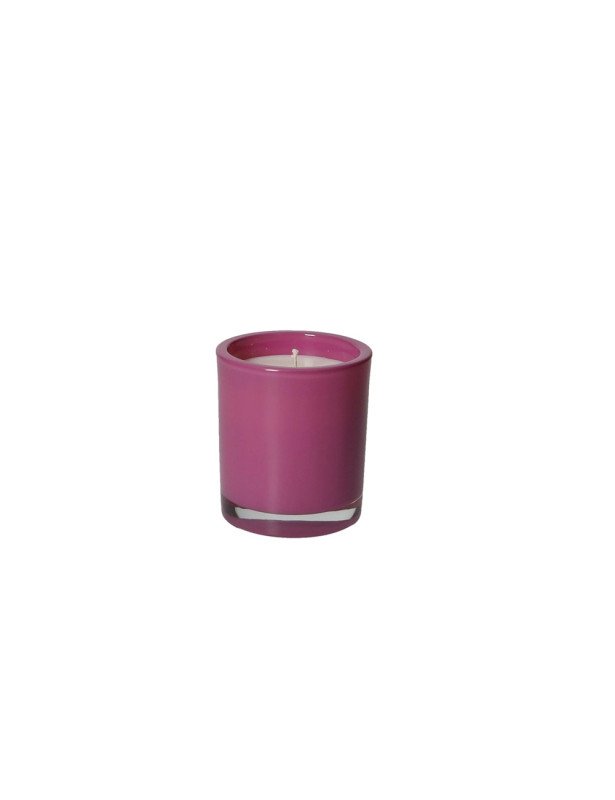 Candela profumata rosa cera di soia essenza rosa in vetro - 51354 Candela profumata rosa cera di soia essenza rosa in vetro - 51354