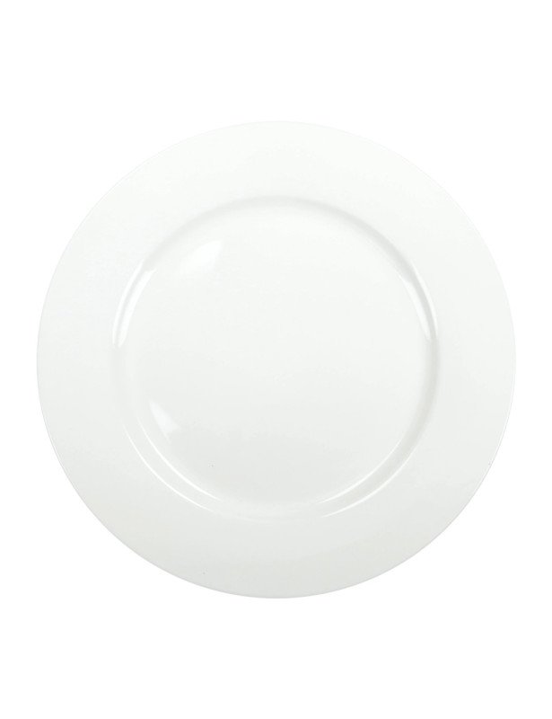 PIATTO PIANO TOTAL WHITE BIANCO NEW BONE CHINA - 51380