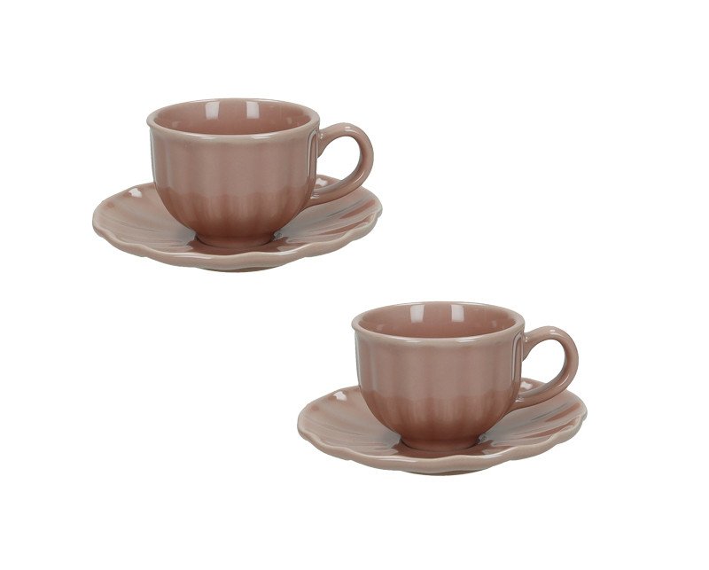 Tazzina caffe' calipso cipria set 2 pz stoneware - 51442