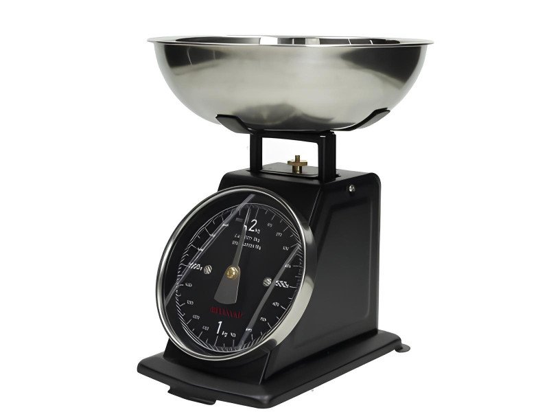Bilancia Vintage Nero Opaco Inox - 51520