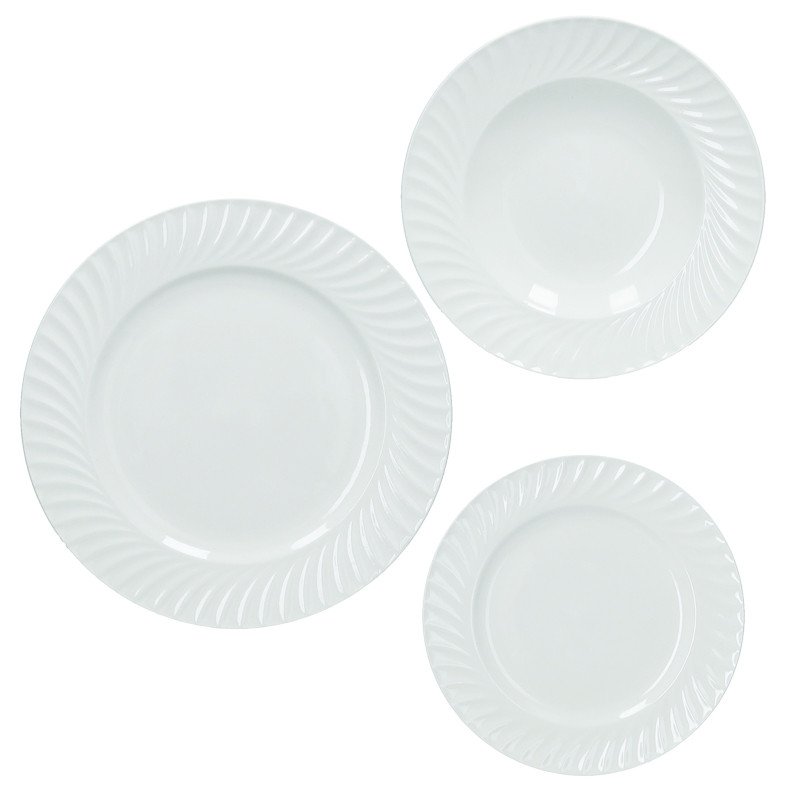 Tavola 18 pz canete' new bone china - 51760 Tavola 18 pz canete' new bone china - 51760
