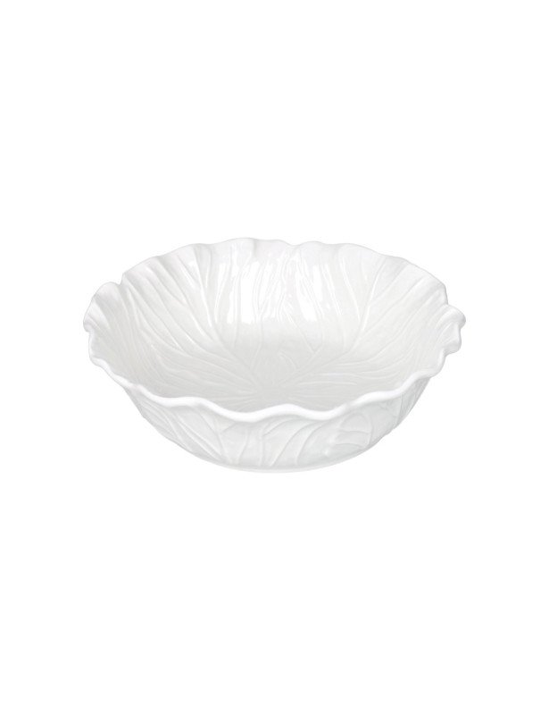 Ciotola  foglia vegan bianco porcellana diametro 19 - 51876