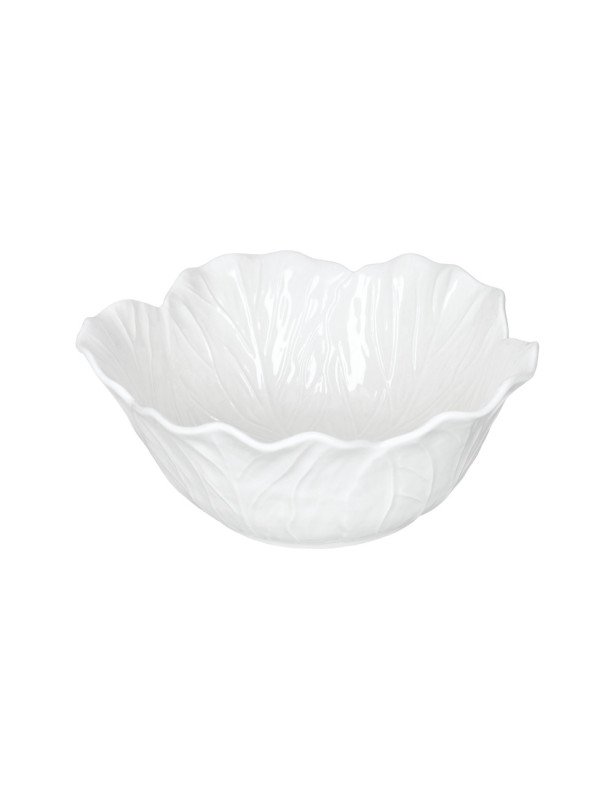Ciotola foglia vegan bianco porcellana diametro 21 - 51877