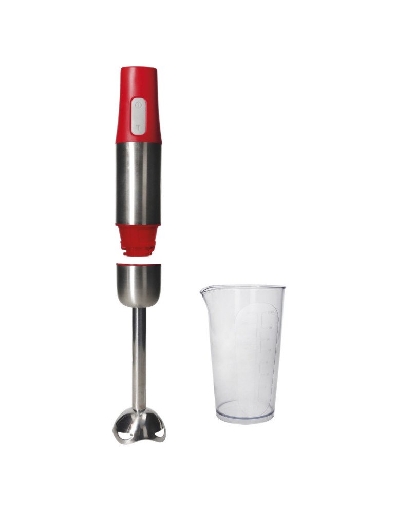 Mixer a immersione rosso inox/abs con misurino as - 51957