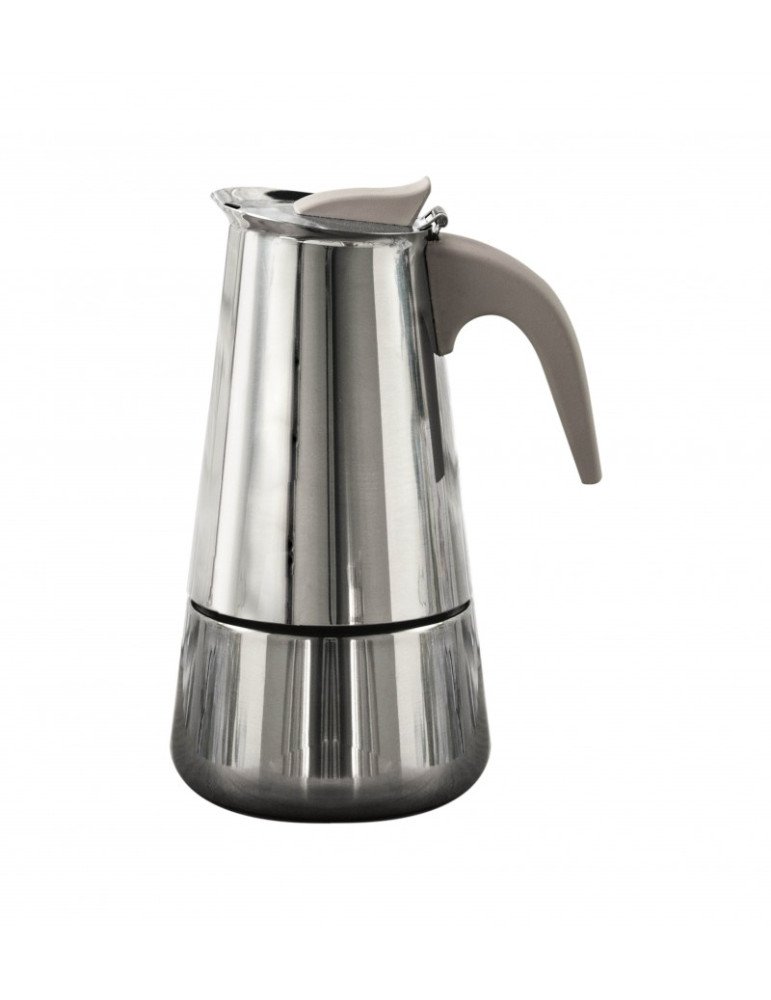 Caffettiera borbottina 6 tazze induzione inox manico soft t - 52199 Caffettiera borbottina 6 tazze induzione inox manico soft t - 52199