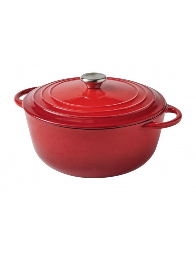 Casseruola cocotte rossa ghisa smaltata 4 lt - 52229 Casseruola cocotte rossa ghisa smaltata 4 lt - 52229