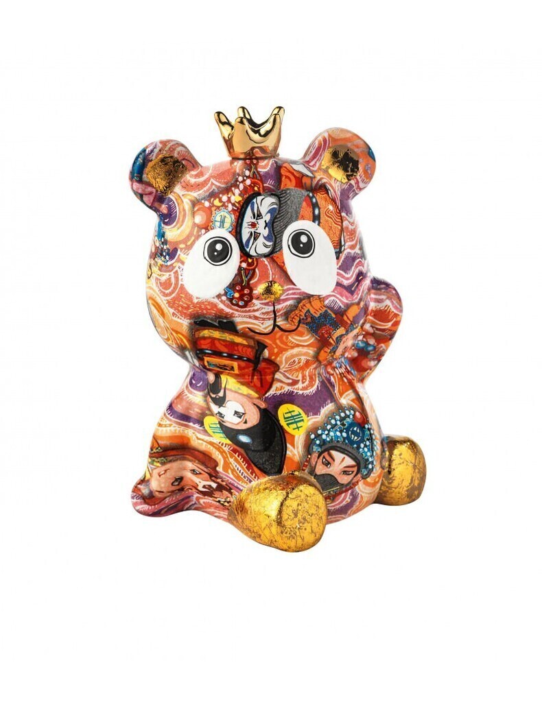 Salvadanaio panda decori assortiti dolomite - 52237-multicolor