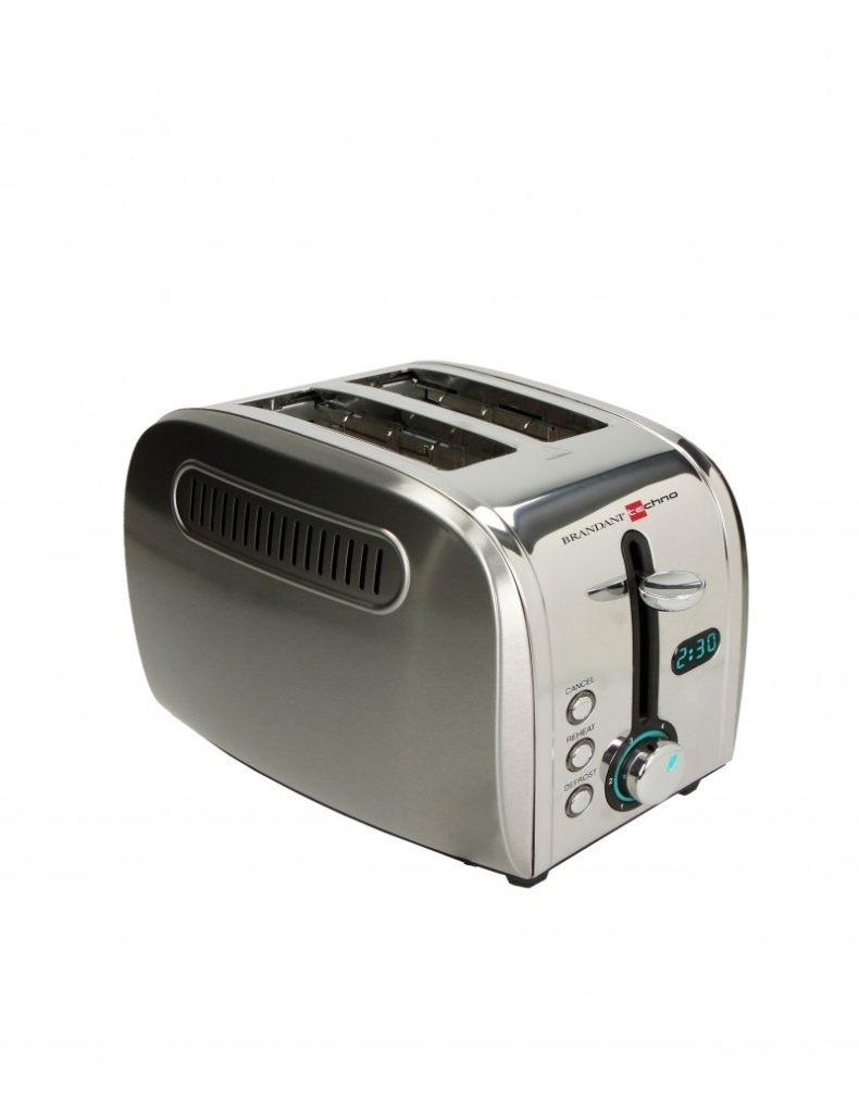 Tostapane led con pinze techno collection inox - 52283