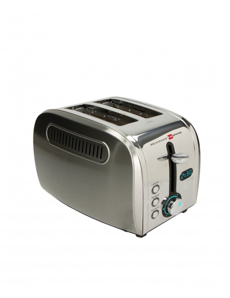 Tostapane led con pinze techno collection inox - 52283