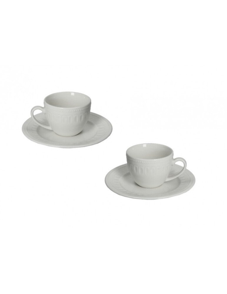 Tazzina caffè senzatempo set 2 pezzi new bone china - 52401