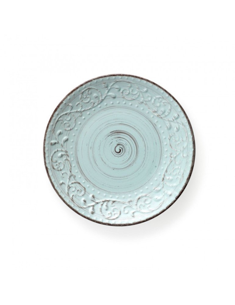 Piatto piano serendipity turchese stoneware - 55974