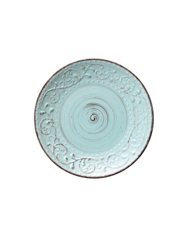 Piatto piano serendipity turchese stoneware - 55974