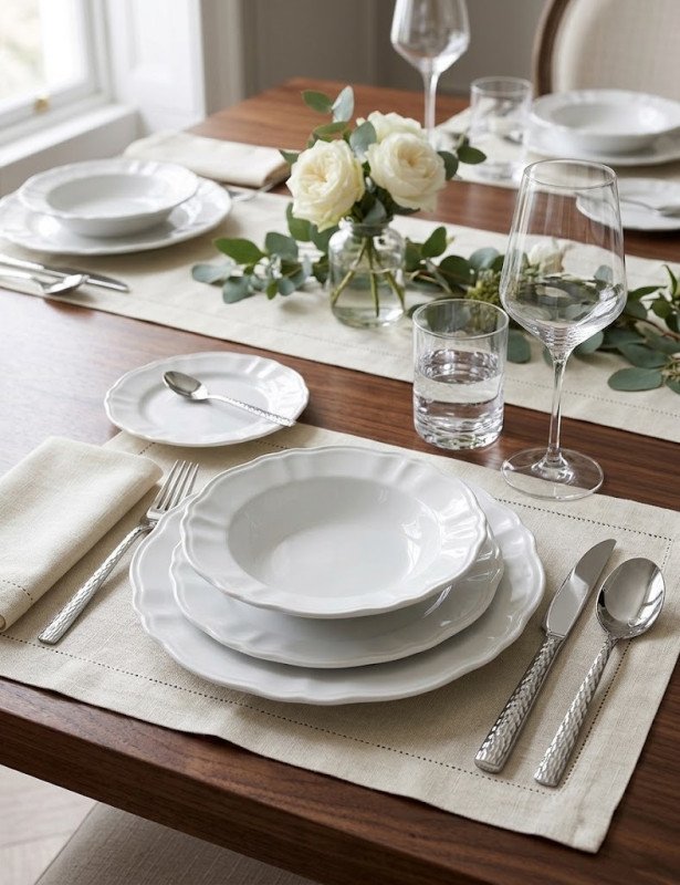 Set posate martellate 16 pz inox - 80081