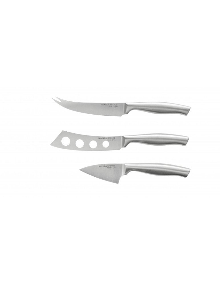Coltello formaggio set 3 pezzi inox - 83258