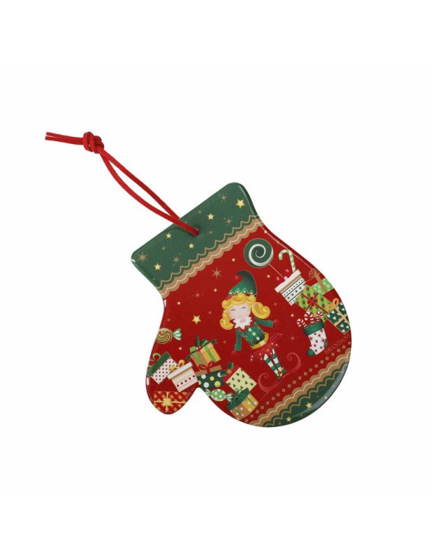 Decorazione elfomagia guanto set 4 pezzi ceramica/sughero - 84555