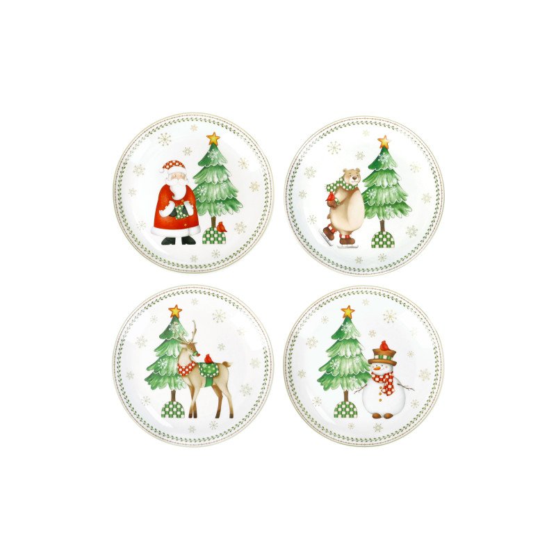 PIATTINO PANE&PASTRY RACCONTI SET 4 PZ PORCELLANA - 84778