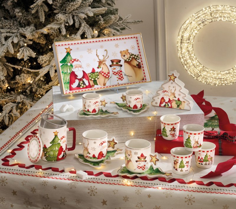 TAZZINA CAFFE RACCONTI SET 2 PEZZI NEW BONE CHINA - 84792