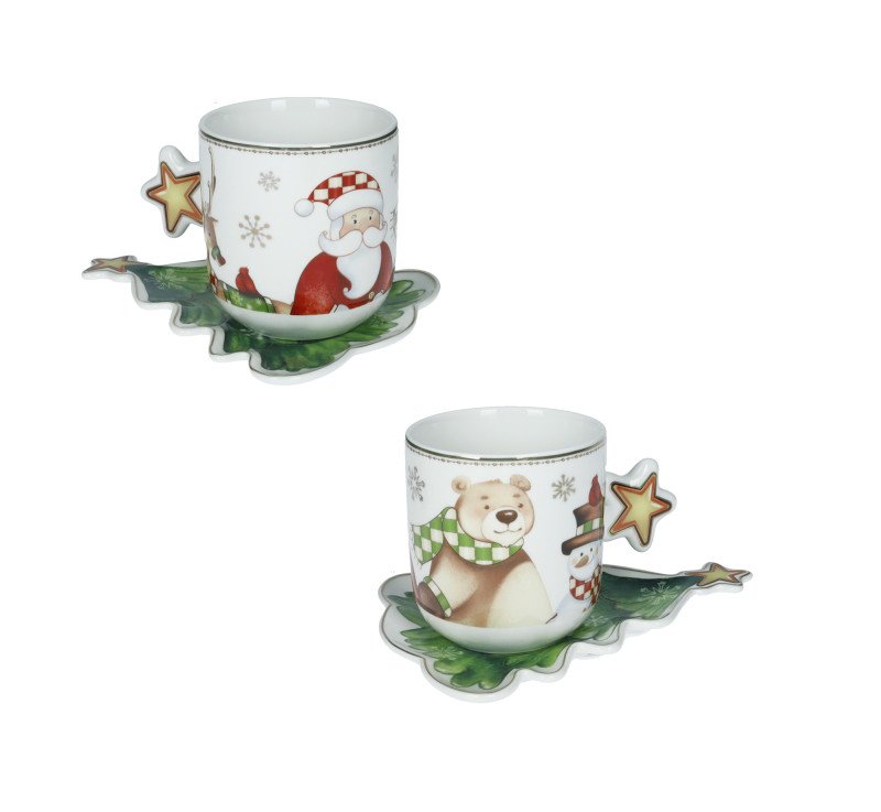 TAZZA RACCONTI SET 2 PEZZI  NEW BONE CHINA - 84793 TAZZA RACCONTI SET 2 PEZZI  NEW BONE CHINA - 84793