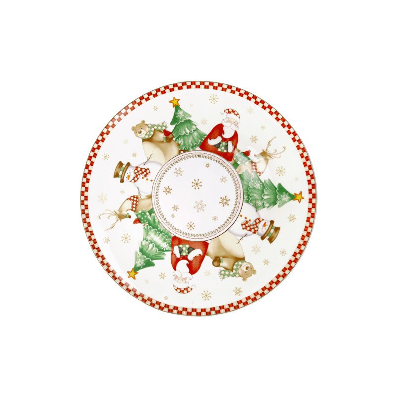 PIATTO PANETTONE RACCONTI  IN PORCELLANA - 84796