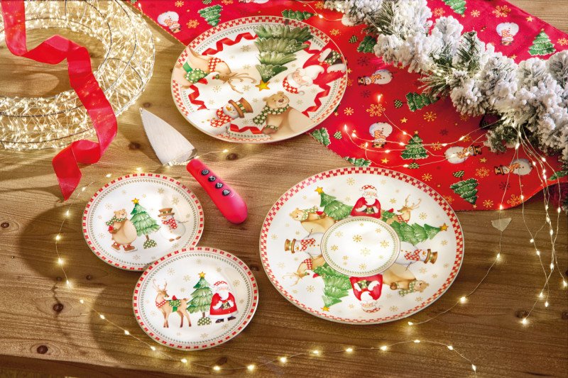 PIATTO PANETTONE RACCONTI  IN PORCELLANA - 84796