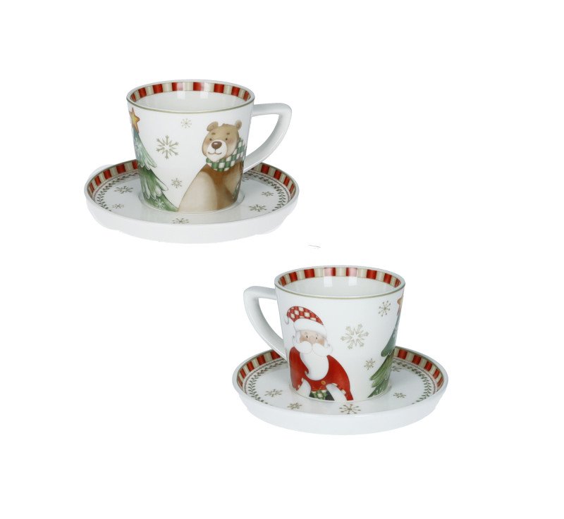 TAZZINA CAFFE' RACCONTI SET 2 PZ NEW BONE CHINA - 84802