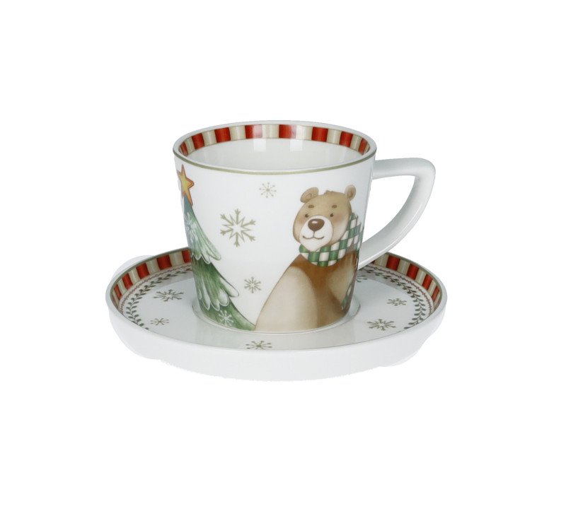 TAZZINA CAFFE' RACCONTI SET 2 PZ NEW BONE CHINA - 84802