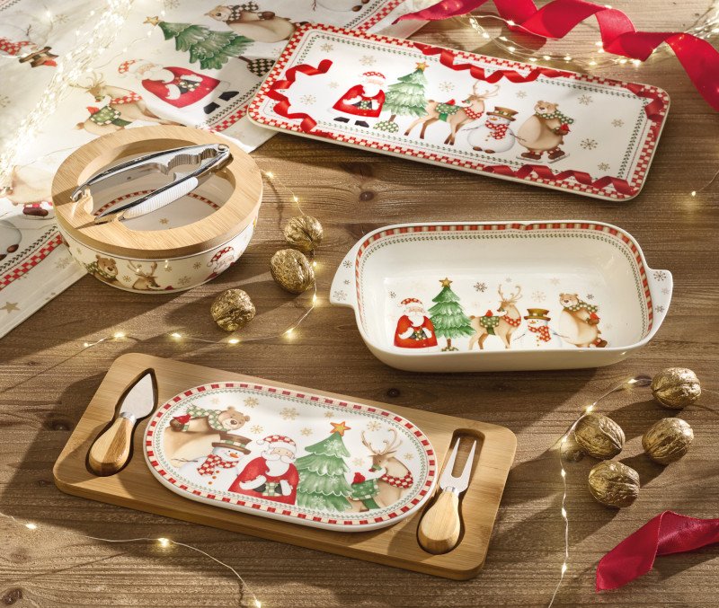 VASSOIO RETTANGOLARE RACCONTI NEW BONE CHINA - 84808