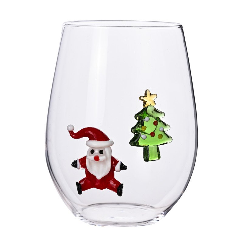 BICCHIERE VIVA  IL NATALE SOGGETTI NATALIZI ASSORTITI SSET 2 PEZZI - 89943