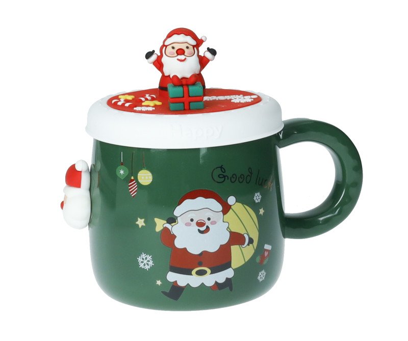 MUG MAGNETE BABBO NATALE NEW BONE CHINA CON TAPPO SILICONE - 89952