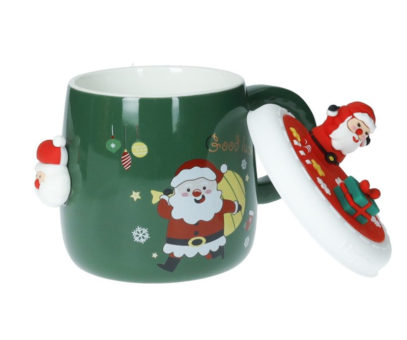 MUG MAGNETE BABBO NATALE NEW BONE CHINA CON TAPPO SILICONE - 89952