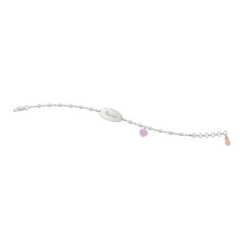 Bracciale con targhetta bimbo argento 925 - nan0057