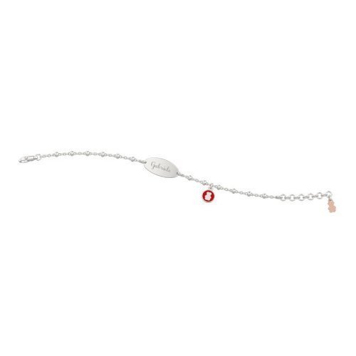 Bracciale con targhetta bimbo argento 925 - nan0062