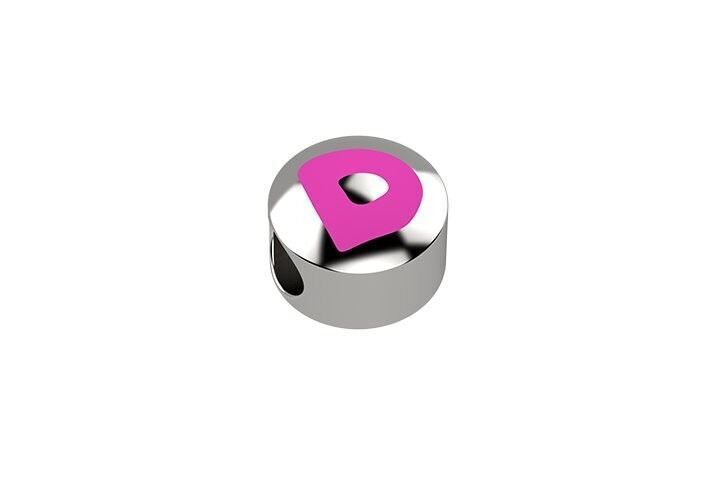 Cursore lettera rosa d - argento 925 - nan0277d Cursore lettera rosa d - argento 925 - nan0277d