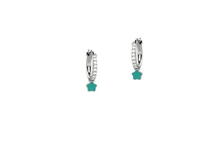 Orecchino cerchio zirconi argento 925 - nan0362 Orecchino cerchio zirconi argento 925 - nan0362