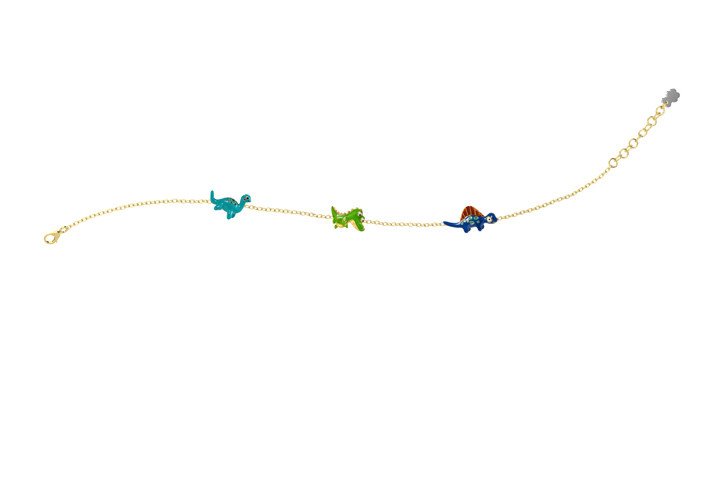Bracciale Dinosauri Argento - nan0453 Bracciale Dinosauri Argento - nan0453