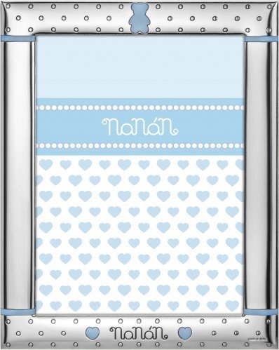 Portafoto con orso azzurro - nco0019