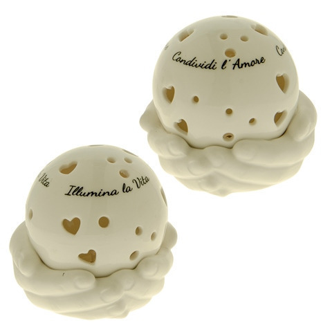 Illumina sfera led 2 soggetti assortiti cm. 9 h. 7 - 02a107 - 02a107