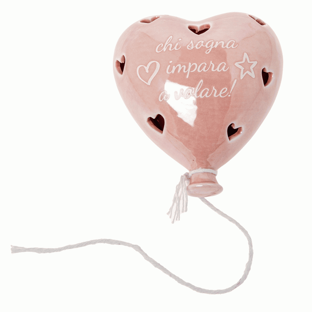 Volo baby balloon led rosa cm. 9 - 02a158