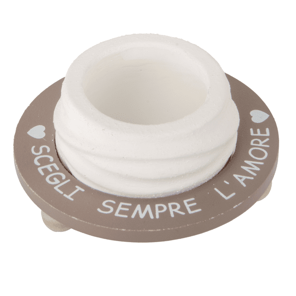 Round p/pianta dm. 13 h. 7 bianco - 02a347