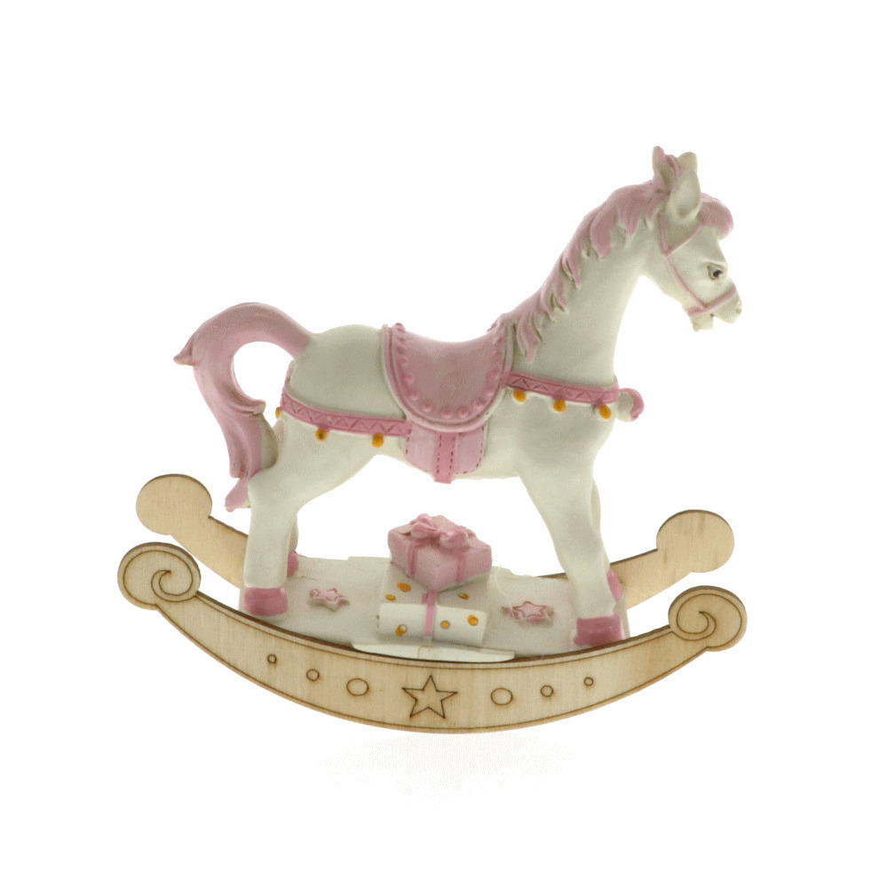 Dondolo horse rosa cm 12 - 049766 - 049766