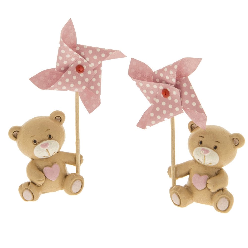 Girellino figurina rosa cm. 9 2 soggetti assortiti - 04a004 - 04a004