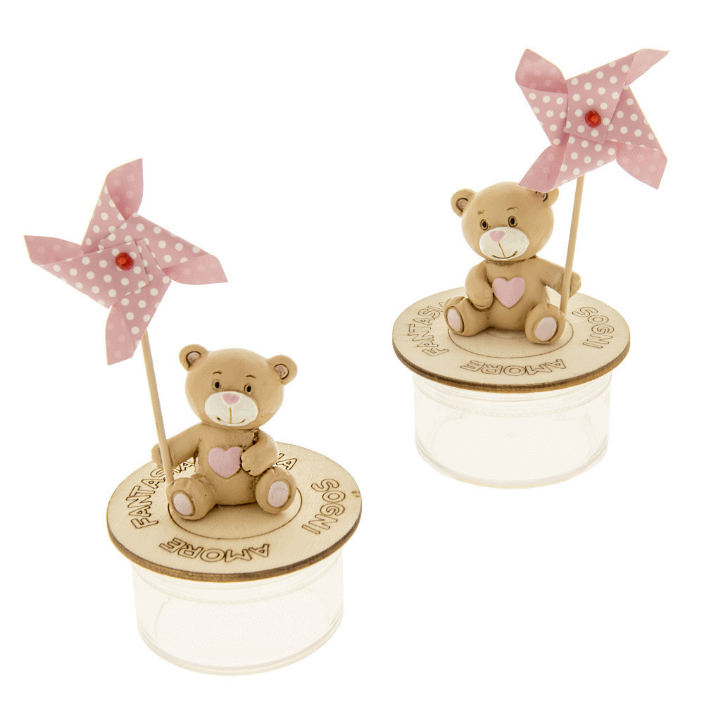 Girellino plexi box rosa h. 12 2 soggetti assortiti - 04a006 - 04a006