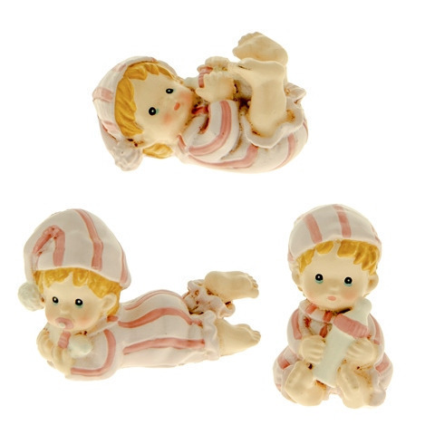 Pigiamino figurina rosa 3 soggetti assortiti cm. 5 - 04a198 - 04a198