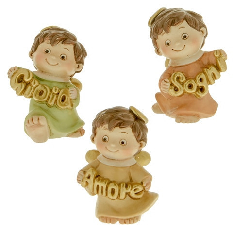 Funny angelo figurina 3 soggetti assortiti h. 5 - 04a202 - 04a202