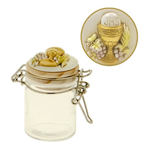 Dorata barattolo comunione h. 8 - 04a213 - 04a213