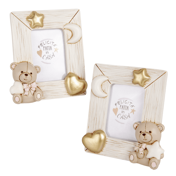 Teo orso p/foto rosa cm. 10x12 s/2 - 04a432