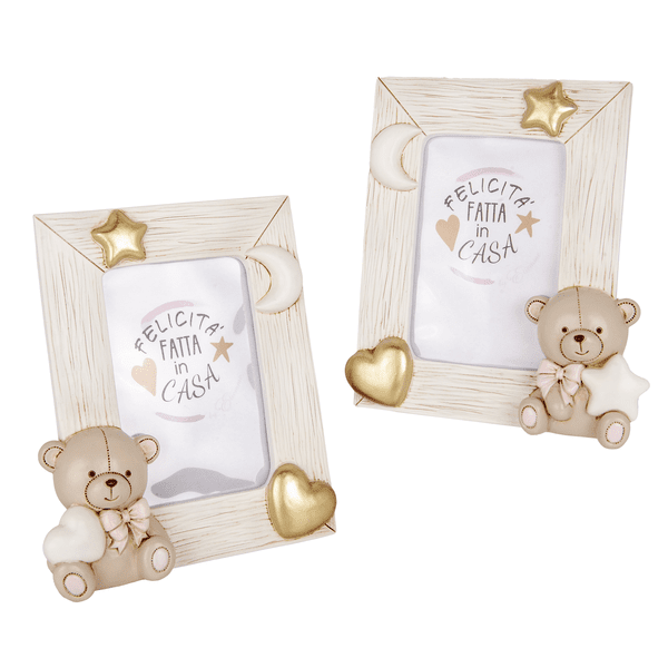 Teo orso p/foto rosa cm. 16x19 s/2 - 04a434