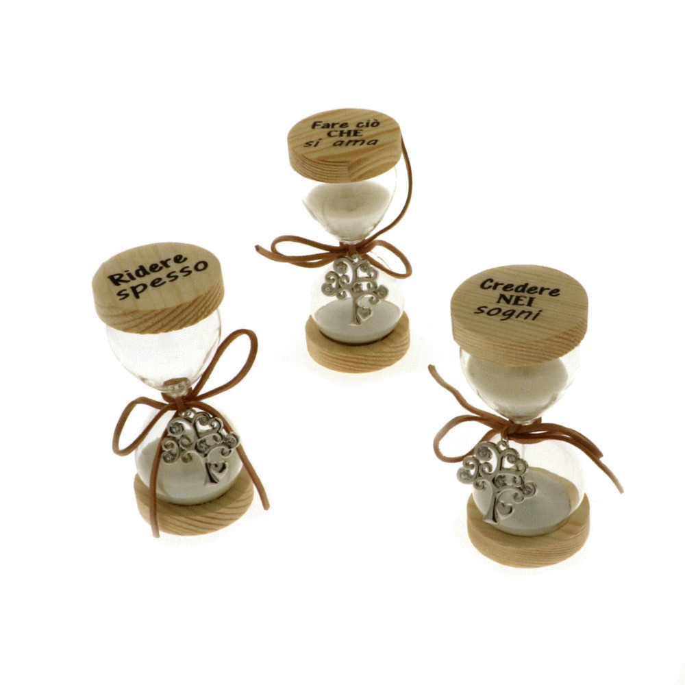 Albero clessidra h. 11 3 soggetti assortiti con scatola - 07137 - 07137